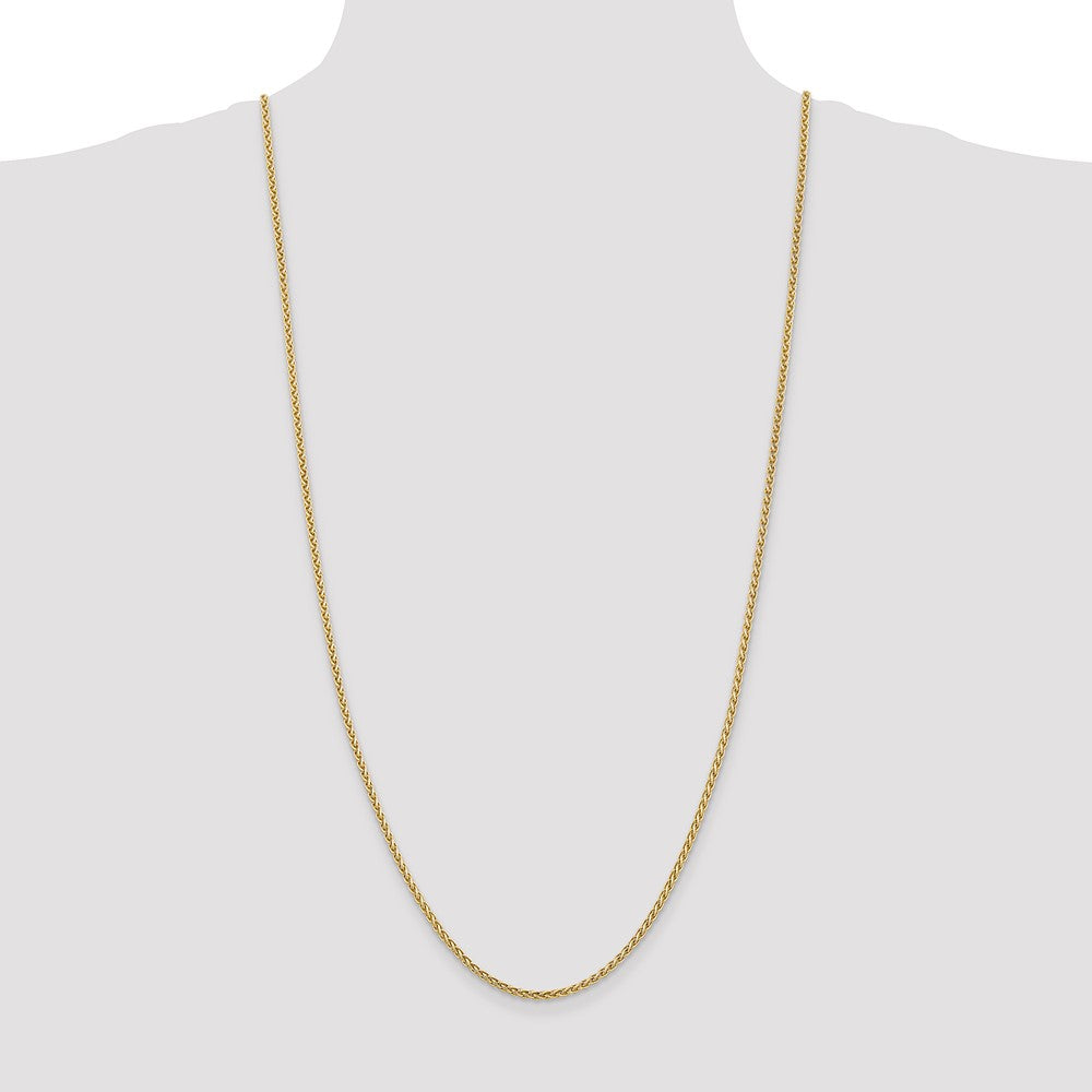 Shop Exclusive 14K Gold 30-Inch Spiga Chain - Stylish 2.8mm Lobster Clasp