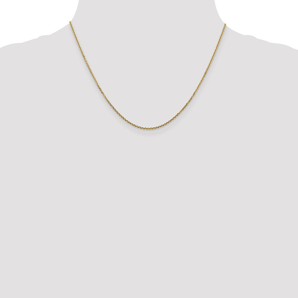 Buy Exclusive 14K Solid Diamond-Cut Cable Chain - 18 Inches, Stylish & Affordable