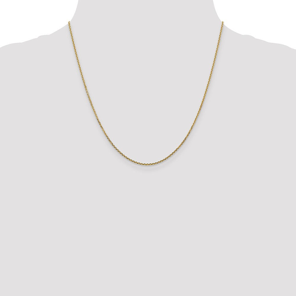 Buy 14K Gold 20-Inch Diamond-Cut Cable Chain | 1.45mm Luxury Jewelry