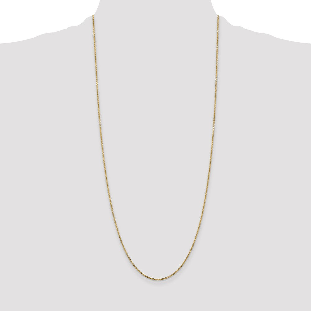 Exclusive 14K Gold 22-Inch 1.45mm Diamond-Cut Cable Chain - Stylish Value!