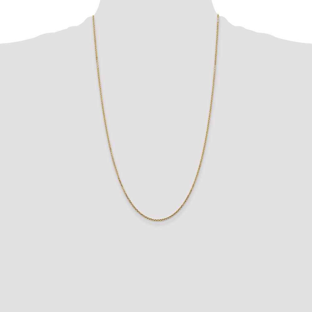 High-Quality 14K Gold 26-Inch Diamond-Cut Chain - Stylish & Affordable!
