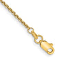 Buy Stylish 14K Solid Gold 9-Inch Diamond-Cut Anklet - 1.45mm Thickness-8