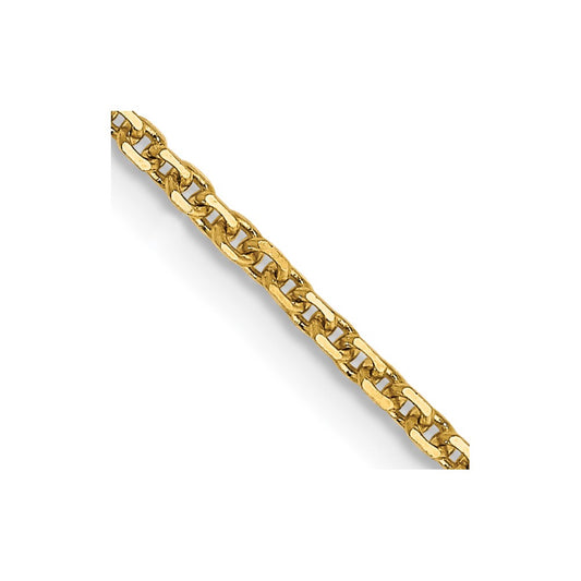 High-Quality 14K Gold 26-Inch Diamond-Cut Chain - Stylish & Affordable!