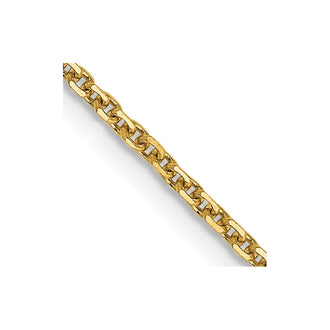Buy 14K Gold 16-Inch Diamond-Cut Cable Chain 1.45mm - Stylish Luxury Jewelry