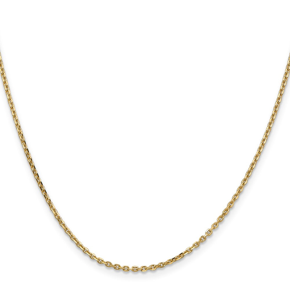 Shop 14K Gold 20-Inch Diamond-Cut Cable Chain - Stylish & Affordable Jewelry