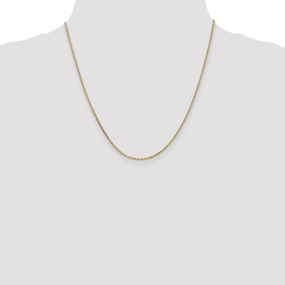 Shop 14K Gold 20-Inch Diamond-Cut Cable Chain - Stylish & Affordable Jewelry