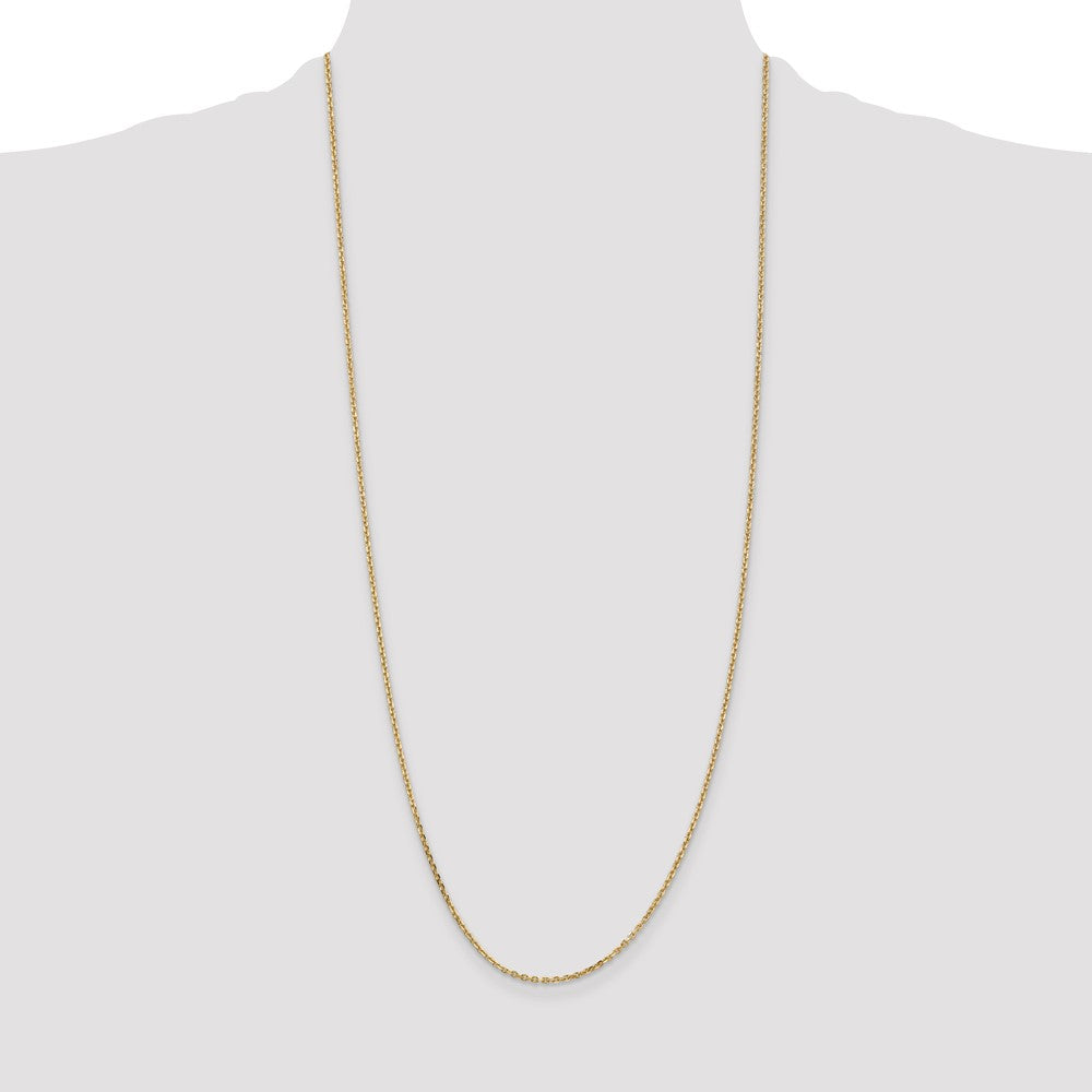 Shop 30-Inch 14K Gold Diamond-Cut Cable Chain - Stylish & Affordable Jewelry