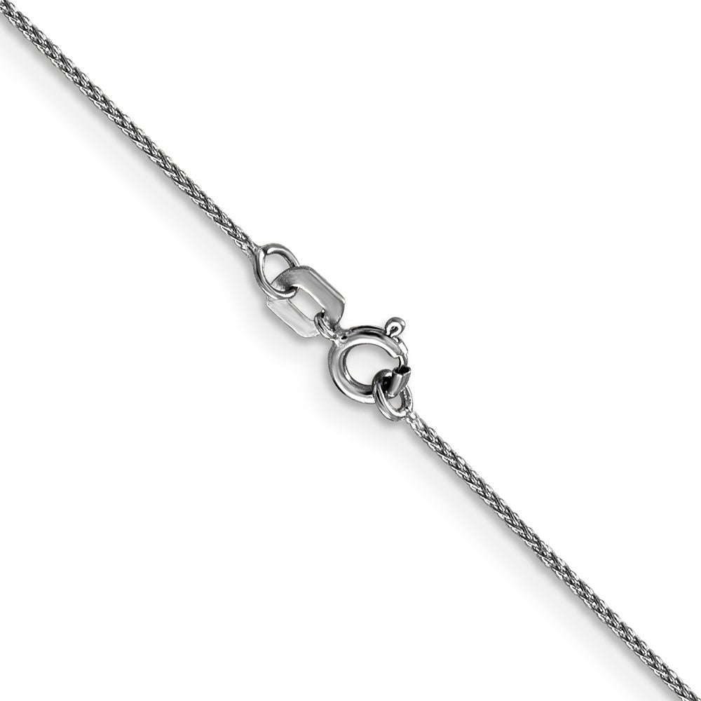 Shop Stylish 14K White Gold .85mm Diamond-Cut Spiga Chain - 20-Inch Length