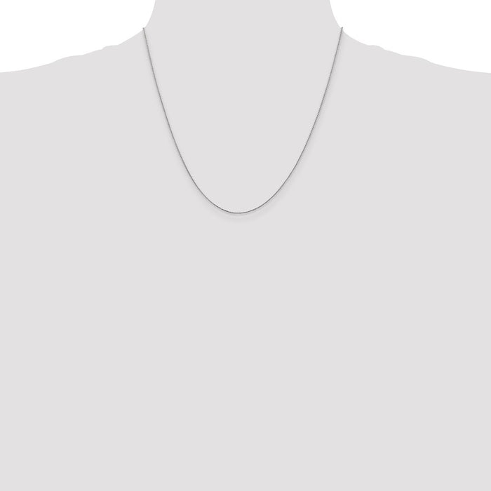 Shop Stylish 14K White Gold .85mm Diamond-Cut Spiga Chain - 20-Inch Length-4