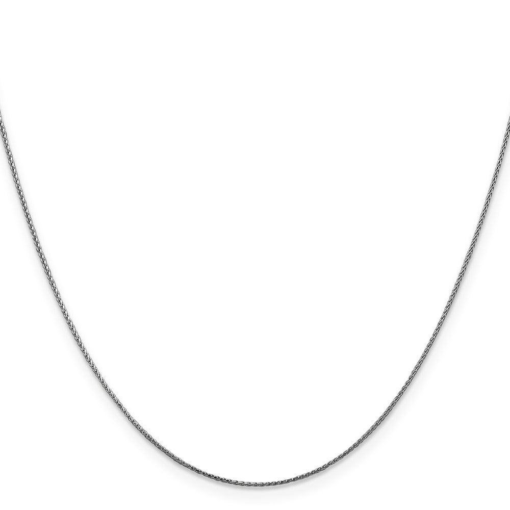 Shop Stylish 14K White Gold 20-Inch Diamond-Cut Spiga Chain - 0.85mm Thickness