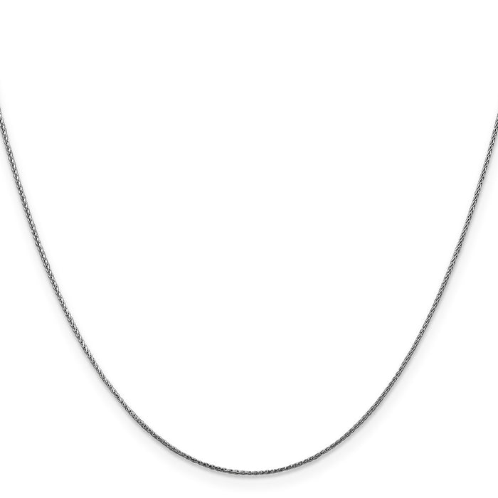 Shop Stylish 14K White Gold 20-Inch Diamond-Cut Spiga Chain - 0.85mm Thickness-2