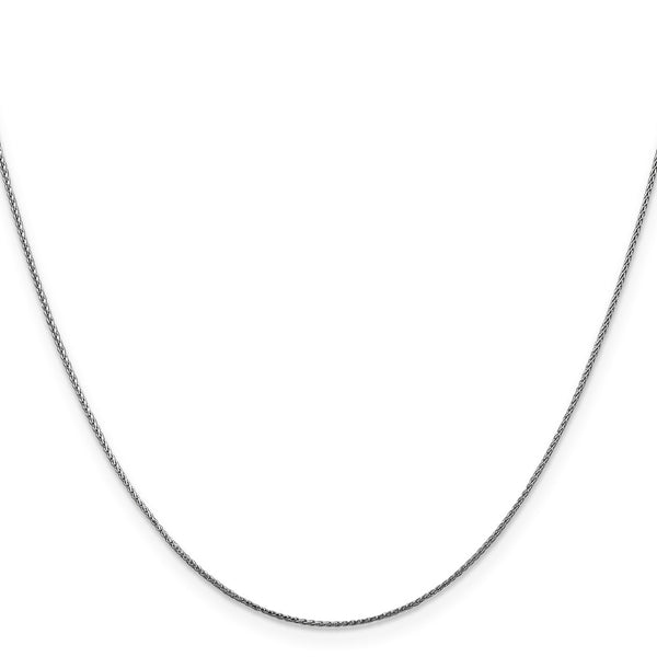 30-Inch 14K White Gold Diamond-Cut Spiga Chain