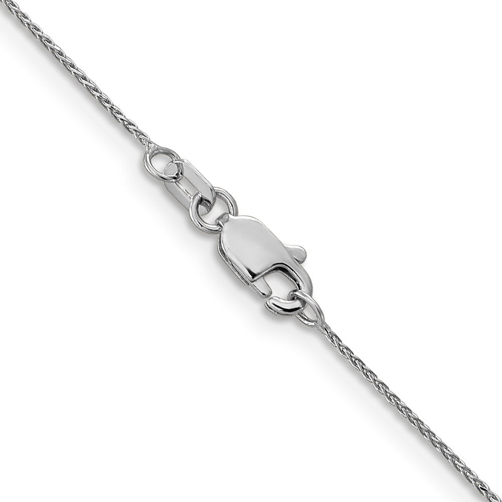 Buy 14K White Gold 26-Inch .85mm Diamond-Cut Spiga Chain - Stylish Luxury!