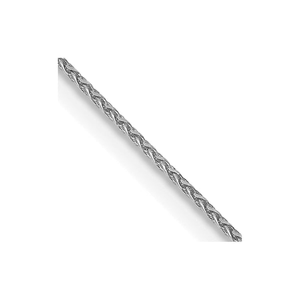 30-Inch 14K White Gold Diamond-Cut Spiga Chain
