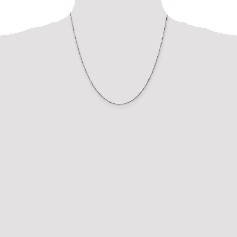 Shop Stylish 14K White Gold 20-Inch Diamond-Cut Spiga Chain - 1.05mm Thickness