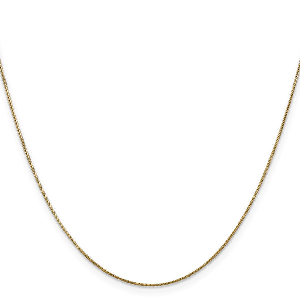 14K Gold 30-Inch Diamond-Cut Spiga Chain