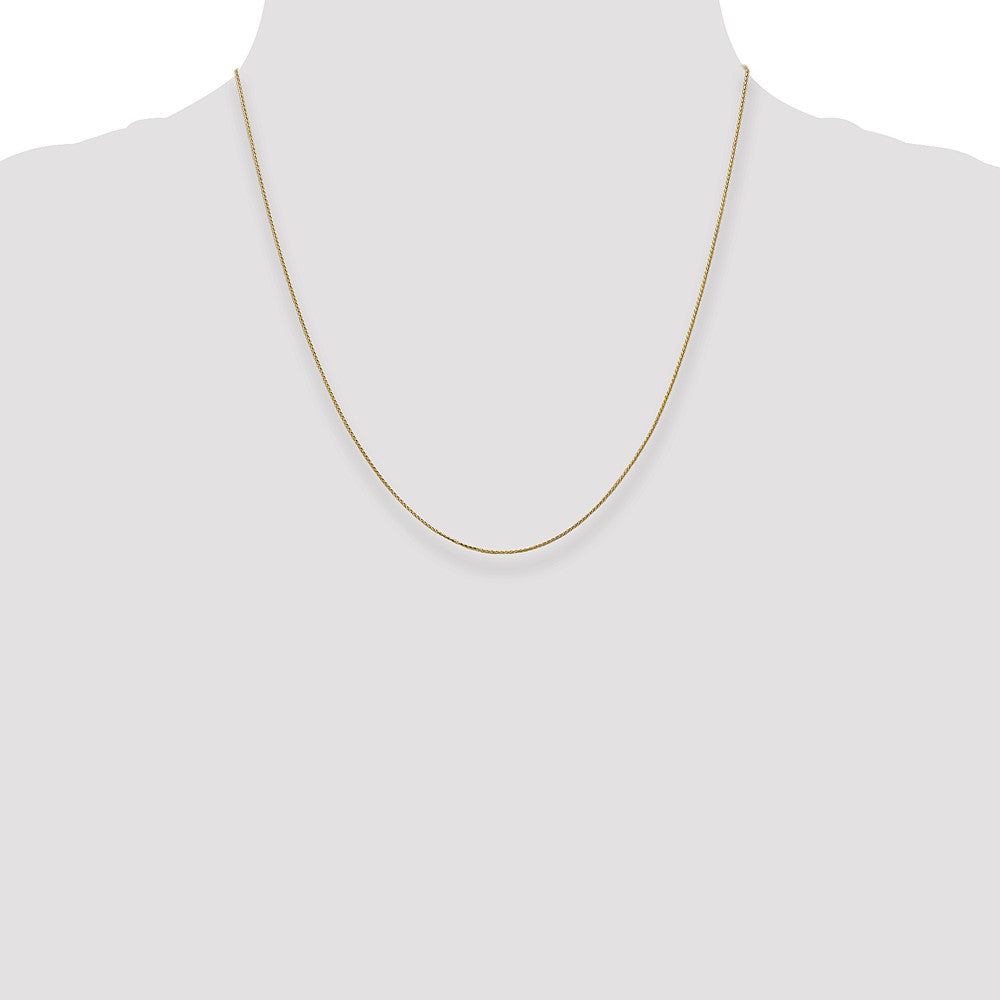 Shop Luxury 14K Gold 20-Inch 0.85mm Diamond-Cut Spiga Chain - Stylish Value!