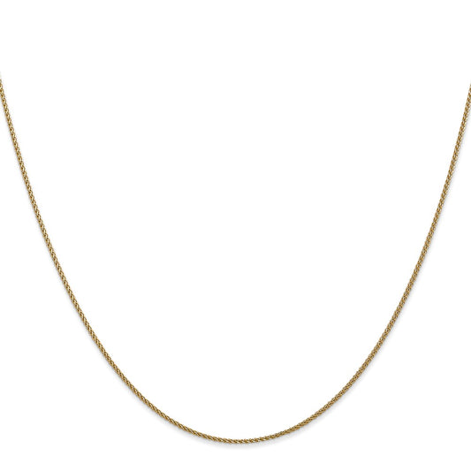 High-Quality 14K Gold 18-Inch Diamond-Cut Spiga Chain - Stylish Value!