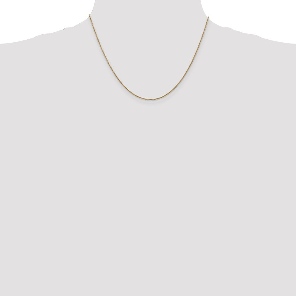 High-Quality 14K Gold 18-Inch Diamond-Cut Spiga Chain - Stylish Value!