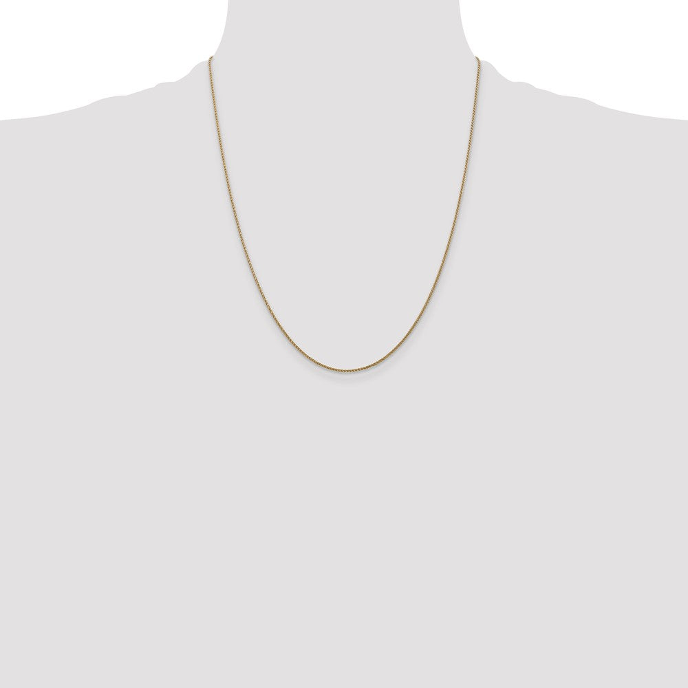 Buy Exclusive 14K Gold 22-Inch 1.05mm Diamond-Cut Spiga Chain - Stylish Value!