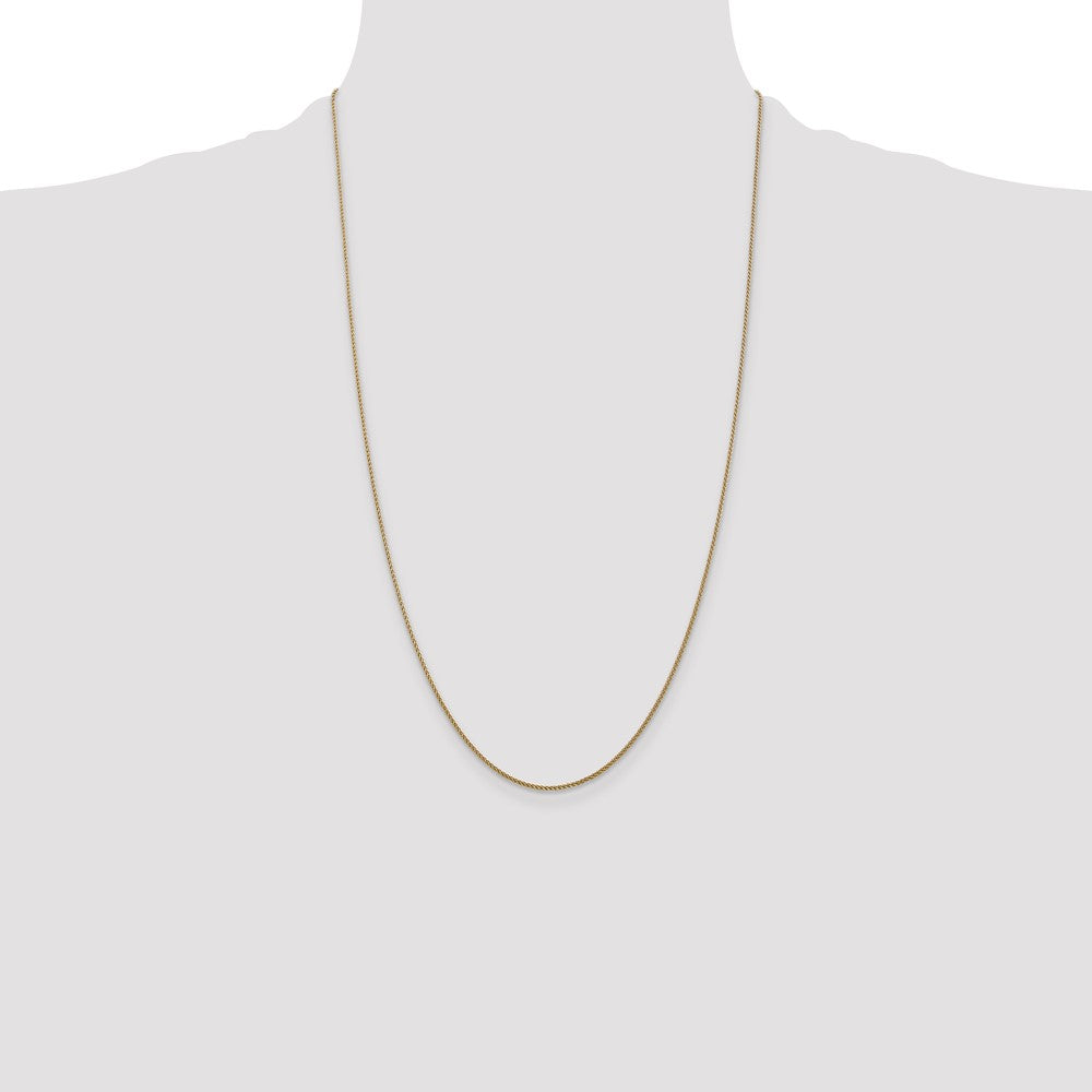 Buy Exclusive 14K Gold 26-Inch Diamond-Cut Spiga Chain - Stylish & Durable!