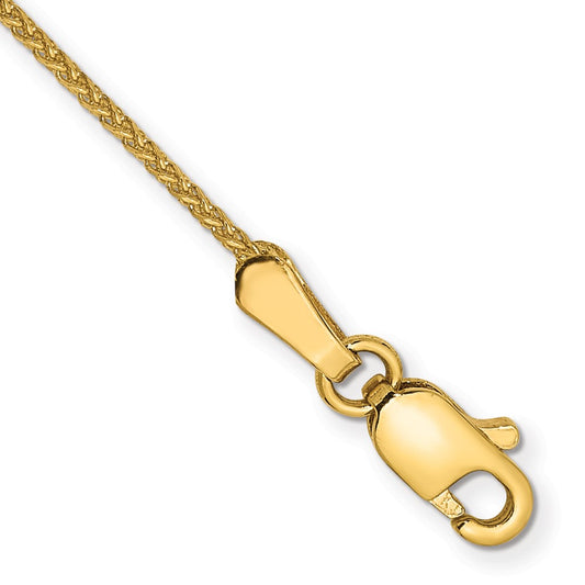 Exclusive 14K Gold 6-Inch Diamond-Cut Spiga Bracelet - Stylish 1.05mm Design