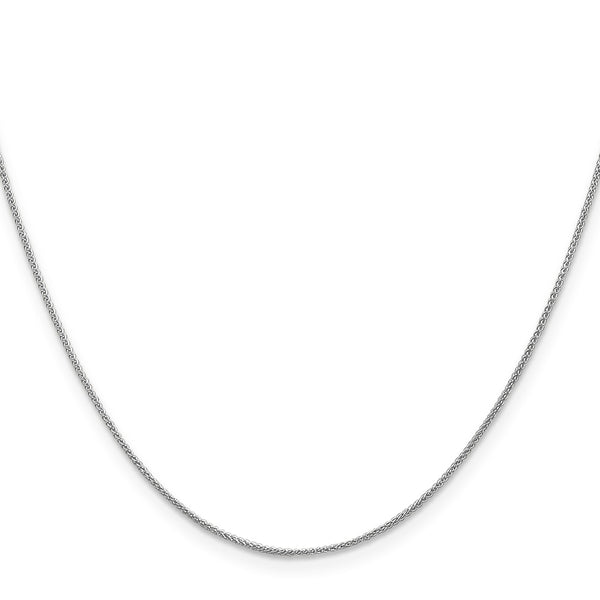 14K White Gold 30-Inch .85mm Spiga Chain