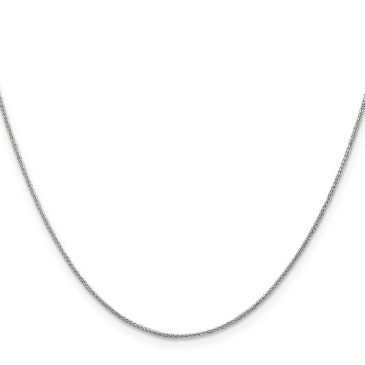 Buy Stylish 14K White Gold 18-Inch .85mm Spiga Chain - Affordable Elegance