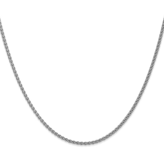 Shop 14K White Gold 30-Inch 1.05mm Spiga Chain - Stylish & Affordable Jewelry
