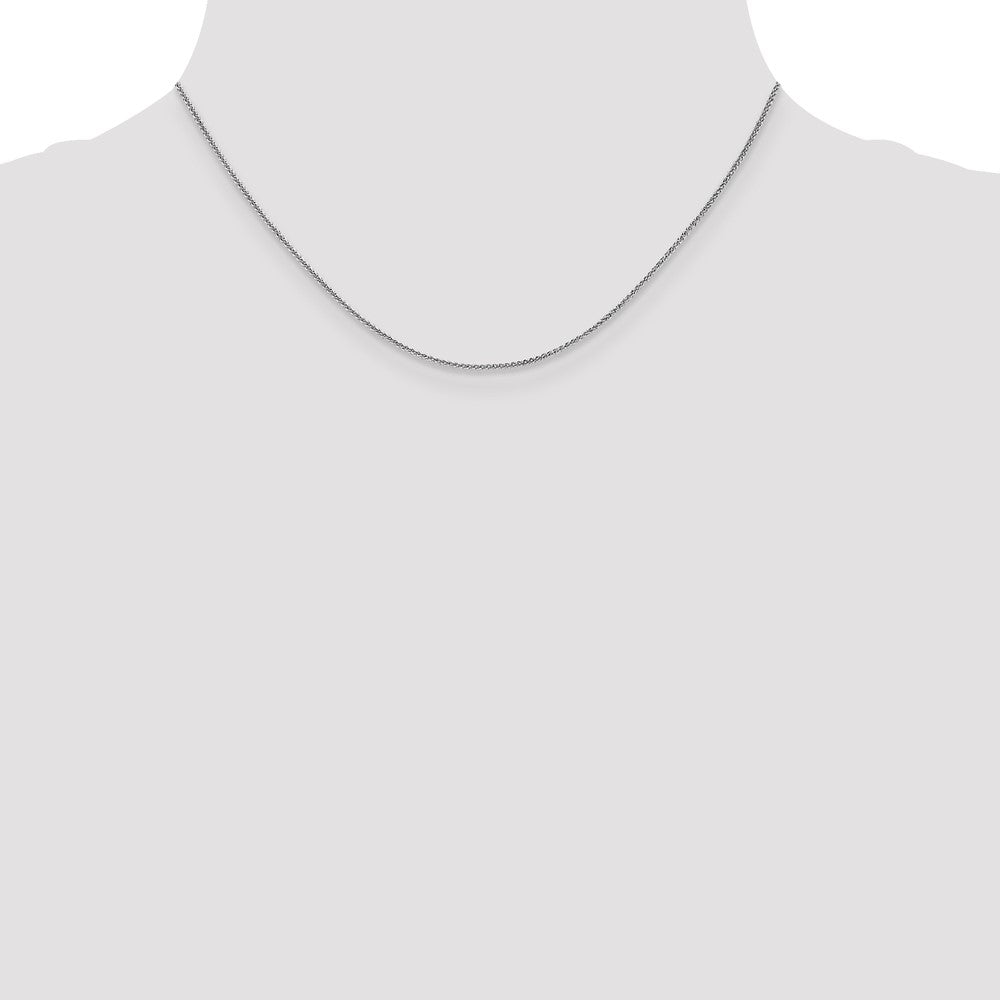 Exclusive 14K White Gold Spiga Chain - 16-Inch, Stylish 1.05mm Design