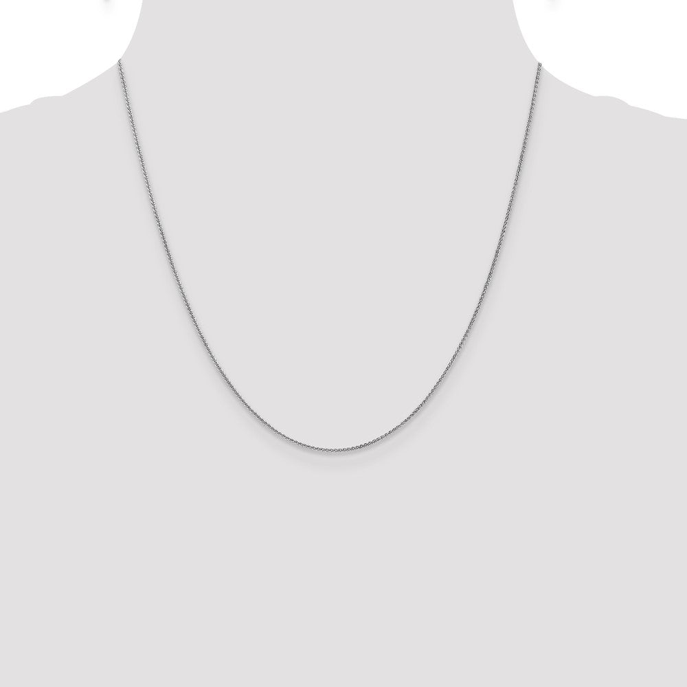 Shop Exclusive 14K White Gold Spiga Chain - 20-Inch, 1.05mm, Stylish Design