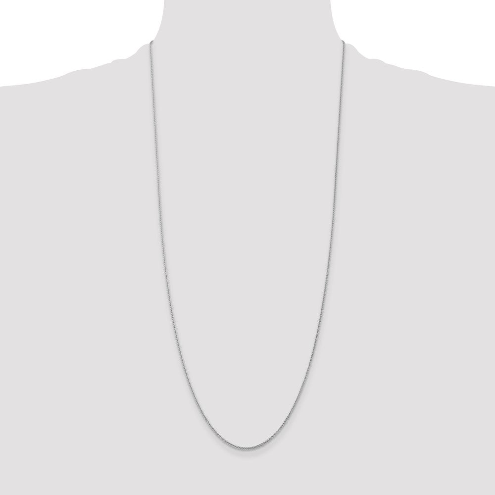 Buy Stylish 30-Inch 14K White Gold Spiga Chain - 1.05mm, Luxury Design