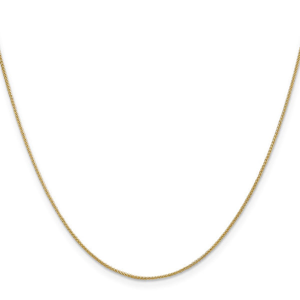 14K Gold 30-Inch .85mm Spiga Chain - Spring Ring Clasp
