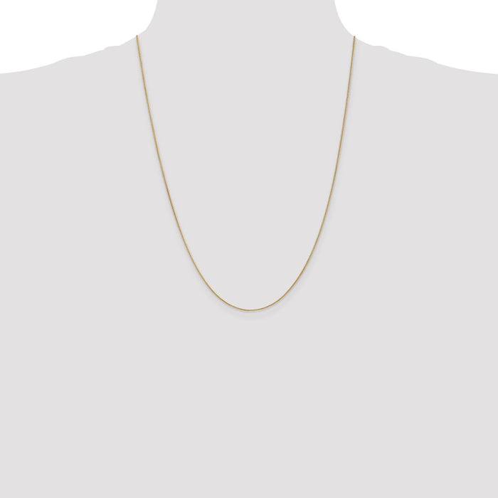 Shop Stylish 14K Gold 24-Inch 0.85mm Spiga Chain - Luxury Spring Ring Clasp-4