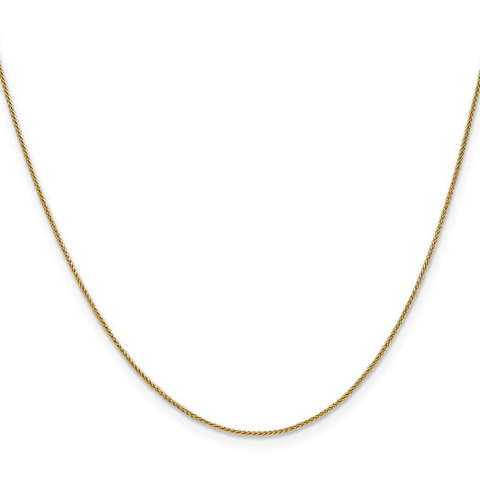Shop Stylish 14K Gold 16-Inch .85mm Spiga Chain with Lobster Clasp - Affordable!