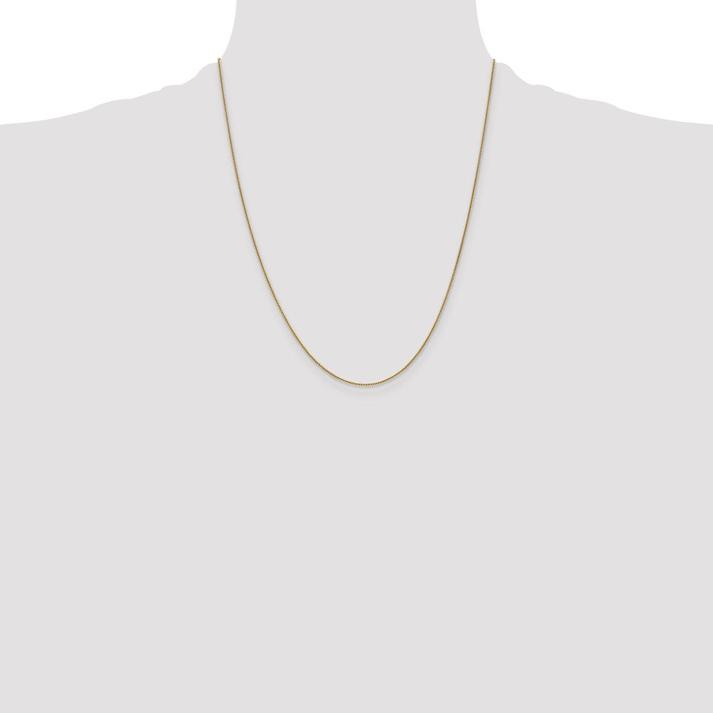 High-Quality 14K Gold 22-Inch .85mm Spiga Chain - Stylish & Affordable Luxury!