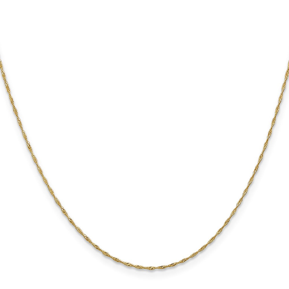 Buy Stylish 14K Gold 18-Inch Singapore Chain - 1mm, Affordable Elegance