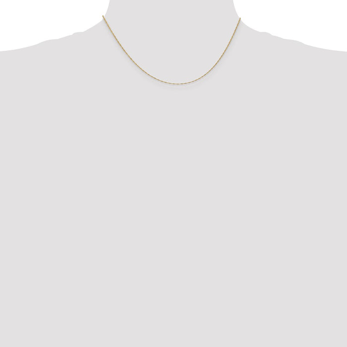 Buy Stylish 14K Gold 16-Inch 1mm Singapore Chain - Luxury & Value Combined!-4