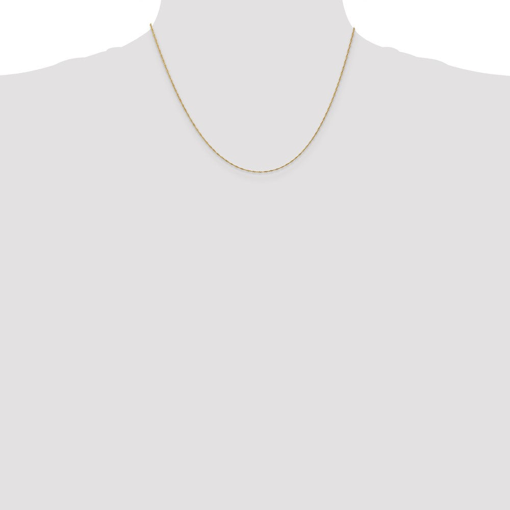 Buy Stylish 14K Gold 18-Inch Singapore Chain - 1mm, Affordable Elegance