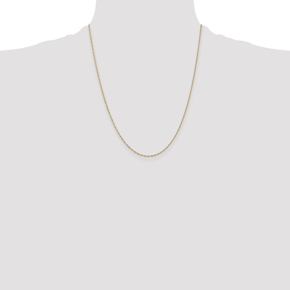 Buy 14K Gold 22-Inch Singapore Chain, 1mm - Luxury Style & Value!