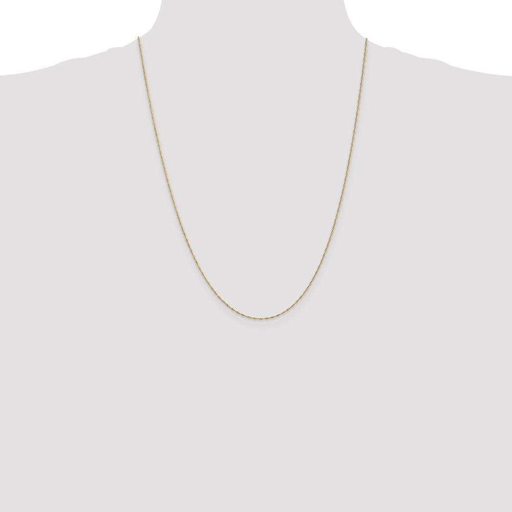 Shop Exclusive 14K Gold 24-Inch 1mm Singapore Chain - Stylish & Affordable!