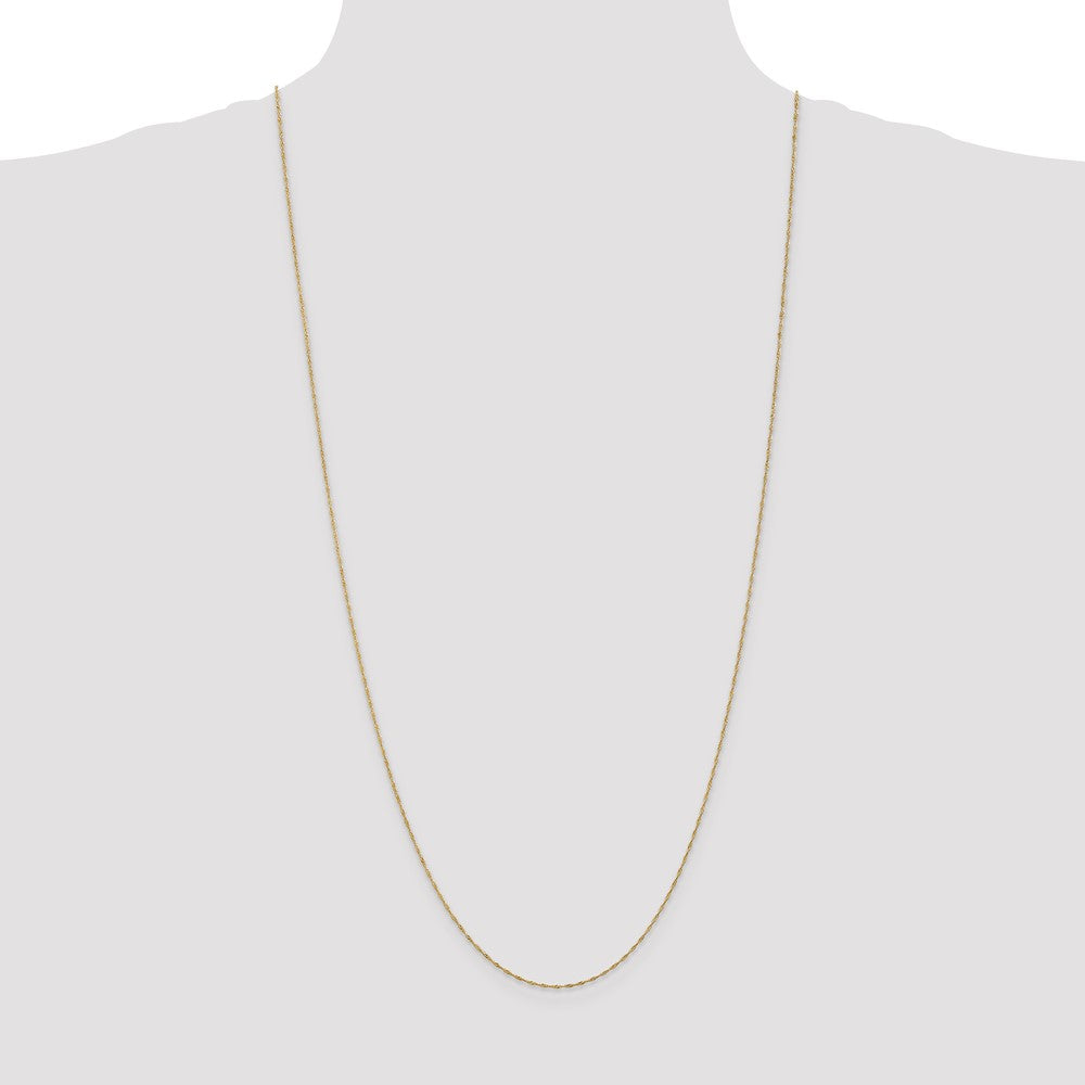 Buy Stylish 14K Gold 30-Inch Singapore Chain - High-Quality 1mm Design