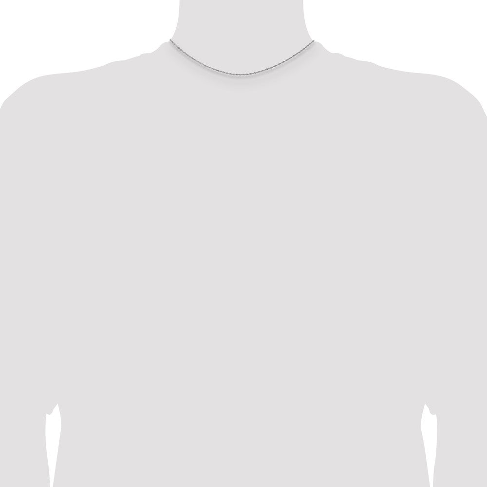 Buy Stylish 14K White Gold Singapore Chain - 14-Inch, 1.10mm, Affordable Price