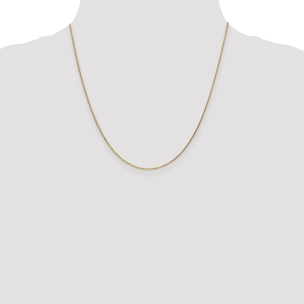 Buy Exclusive 14K Gold 20-Inch Diamond-Cut Cable Chain - Stylish & Affordable