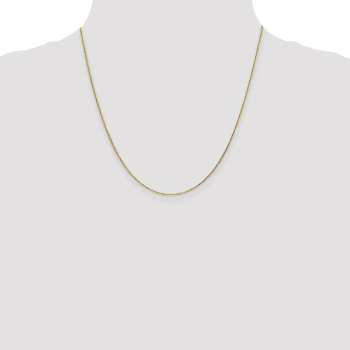 Buy Exclusive 14K Gold 20-Inch Diamond-Cut Cable Chain - Stylish & Affordable-4
