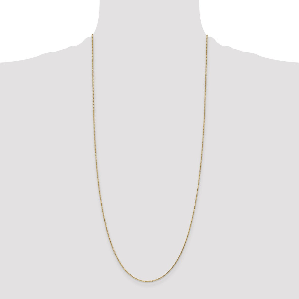 Shop 14K Gold 30-Inch .95mm Diamond-Cut Cable Chain - Stylish Luxury Accessory
