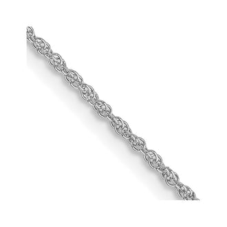 Shop Affordable 14K White Gold Baby Rope Chain 20-Inch, 1.1mm Style