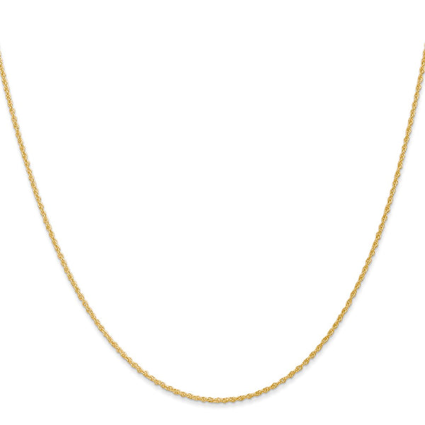 14K Gold Baby Rope Chain 18-Inch 1.1mm Necklace