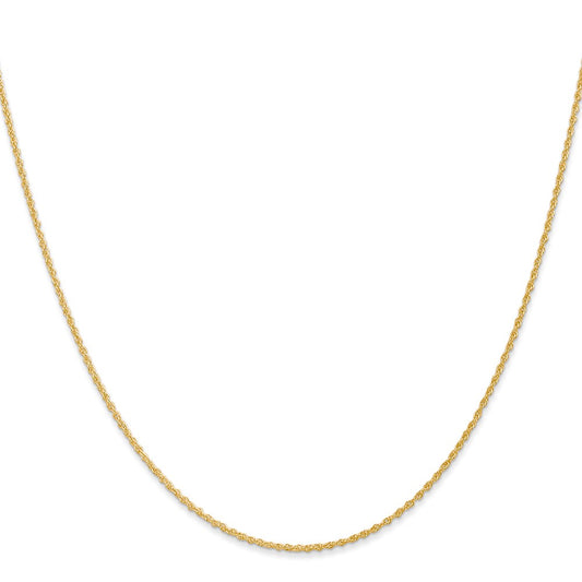 Buy Discounted 14K Gold 26-Inch Baby Rope Chain - 1.1mm, Stylish & Durable!