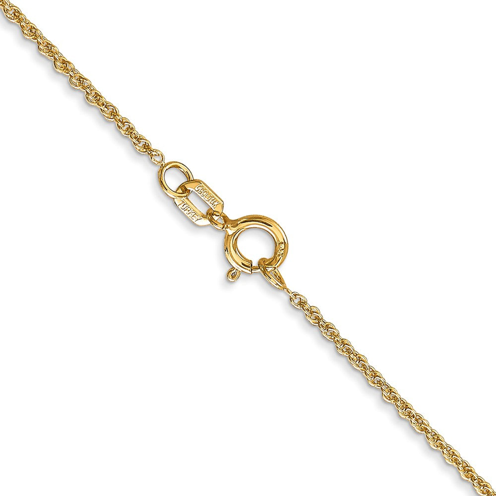 Exclusive 14K Gold Baby Rope Chain 18-Inch 1.1mm - Stylish Value Necklace